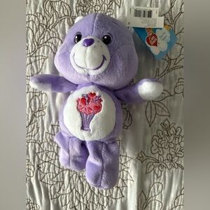NWT / Care Bears / Share Bear / 20th Anniversary Edition / 8” inch plush